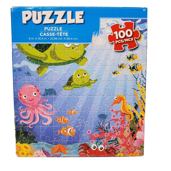 Best Brands Under the Sea Puzzle Turtle Seahorse Fish STEM Puzzle Childrens - Picture 1 of 8